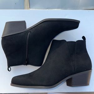 Black ankle booties